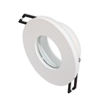 Portalámpara para MR16 para regaderas y zonas húmedas empotrable (Ø8.5cm) acabado blanco, incluye base GU10 de ICON