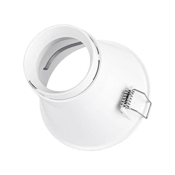 Portalámpara de bajo deslumbramiento empotrable de aluminio (Ø9.3cm) opción acabado negro o blanco, incluye base GU10 de ICON
