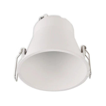Portalámpara de bajo deslumbramiento empotrable de aluminio (Ø9.3cm) opción acabado negro o blanco, incluye base GU10 de ICON