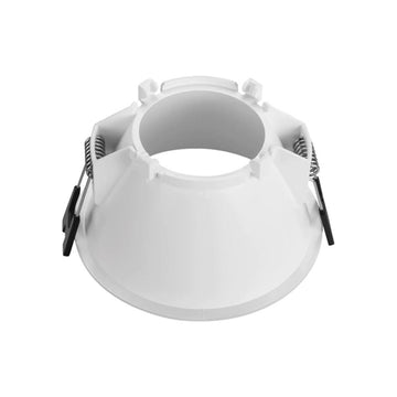 Portalámpara de bajo deslumbramiento empotrable de policarbonato (Ø9.3cm) opción acabado negro o blanco, incluye base GU10 de ICON