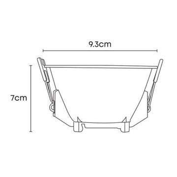 Portalámpara de bajo deslumbramiento empotrable de policarbonato (Ø9.3cm) opción acabado negro o blanco, incluye base GU10 de ICON