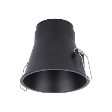 Portalámpara de bajo deslumbramiento empotrable de aluminio (Ø9.3cm) opción acabado negro o blanco, incluye base GU10 de ICON