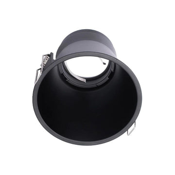 Portalámpara de bajo deslumbramiento empotrable de aluminio (Ø9.3cm) opción acabado negro o blanco, incluye base GU10 de ICON