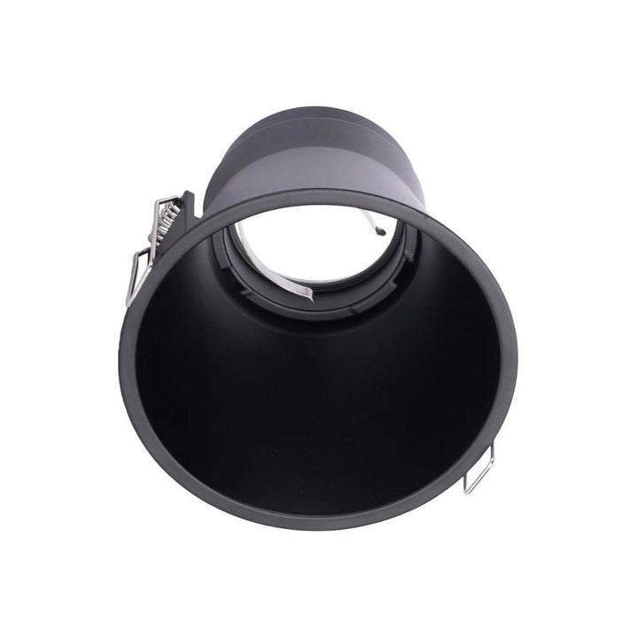 Portalámpara de bajo deslumbramiento empotrable de aluminio (Ø9.3cm) opción acabado negro o blanco, incluye base GU10 de ICON