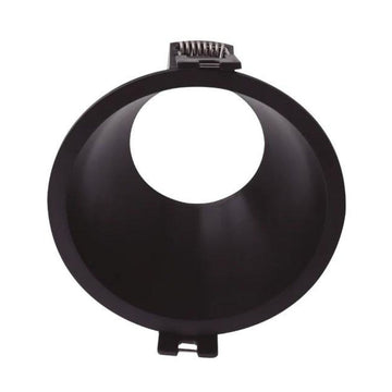 Portalámpara de bajo deslumbramiento empotrable de policarbonato (Ø9.3cm) opción acabado negro o blanco, incluye base GU10 de ICON