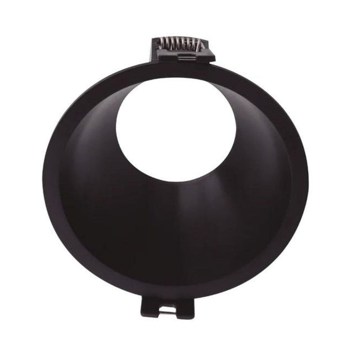 Portalámpara de bajo deslumbramiento empotrable de policarbonato (Ø9.3cm) opción acabado negro o blanco, incluye base GU10 de ICON