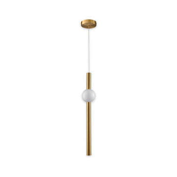 Lámpara colgante CRUZE 12W, luz cálida 3000°K, 127V de Quor Lighting - Q10051-GD