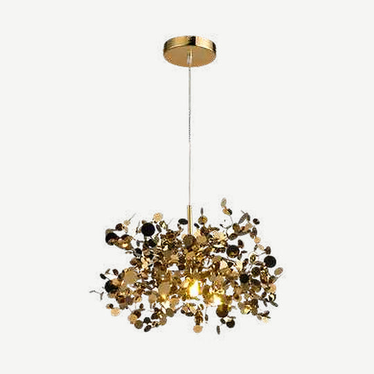 Lámpara colgante LAYLAH, base 3 x G9, foco no incluido, 127V de Quor Lighting - Oro