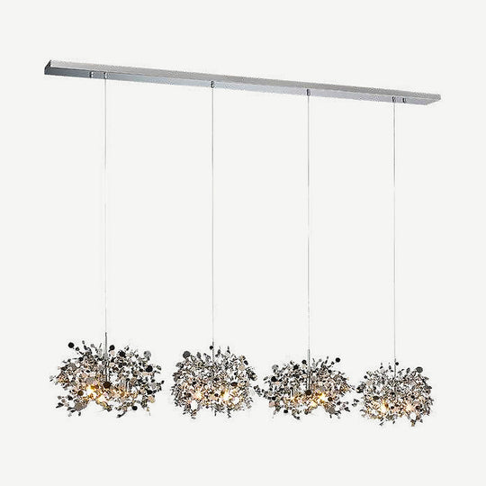 Lámpara colgante LAYLA, base 4 x G9, foco no incluido, 127V de Quor Lighting - Cromo
