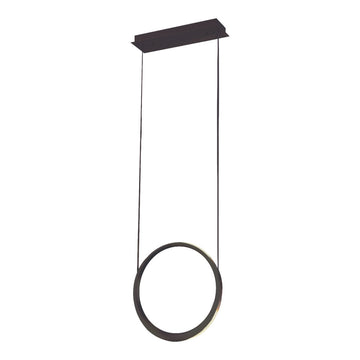 Lámpara colgante CHELSEA 7W, luz cálida 3000°K, 127V de Quor Lighting - Q10311-BK