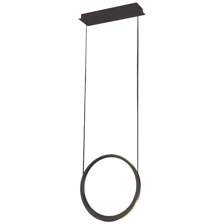 Lámpara colgante CHELSEA 7W, luz cálida 3000°K, 127V de Quor Lighting - Q10311-BK