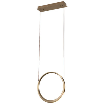 Lámpara colgante CHELSEA 7W, luz cálida 3000°K, 127V de Quor Lighting - Q10311-GDA
