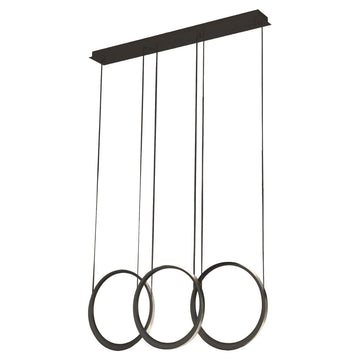 Lámpara colgante CHELSEA 21W, luz cálida 3000°K, 127V de Quor Lighting - Q10313-BK