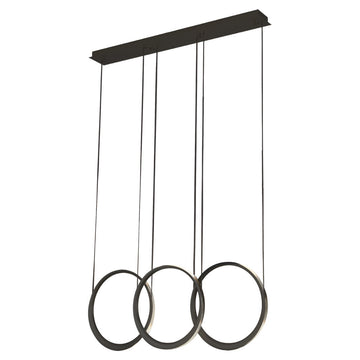 Lámpara colgante CHELSEA 21W, luz cálida 3000°K, 127V de Quor Lighting - Q10313-BK