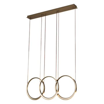 Lámpara colgante CHELSEA 21W, luz cálida 3000°K, 127V de Quor Lighting - Q10313-GDA