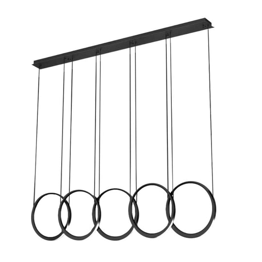 Lámpara colgante CHELSEA 35W, luz cálida 3000°K, 127V de Quor Lighting - Q10315-BK