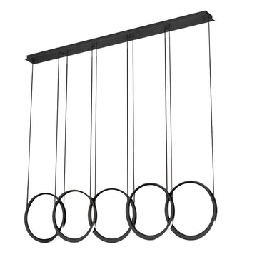 Lámpara colgante CHELSEA 35W, luz cálida 3000°K, 127V de Quor Lighting - Q10315-BK
