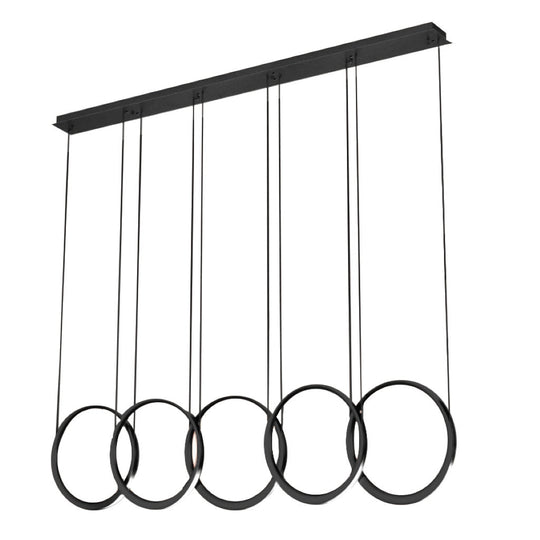 Lámpara colgante CHELSEA 35W, luz cálida 3000°K, 127V de Quor Lighting - Q10315-BK