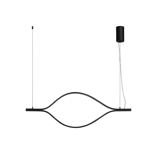 Lámpara colgante VALENCIA 19W, luz cálida 3000°K, 127V de Quor Lighting - Q10681-BK