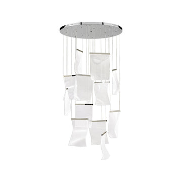 Lámpara colgante WAVE 60W, luz cálida 3000°K, 127V de Quor Lighting