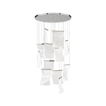 Lámpara colgante WAVE 60W, luz cálida 3000°K, 127V de Quor Lighting - Q10912-CH