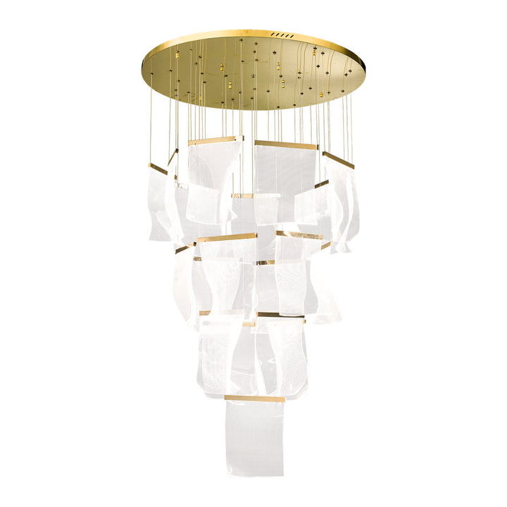 Lámpara colgante WAVE 100W, luz cálida 3000°K, 127V de Quor Lighting