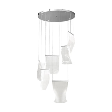 Lámpara colgante WAVE 30W, luz cálida 3000°K, 127V de Quor Lighting