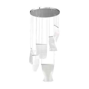 Lámpara colgante WAVE 30W, luz cálida 3000°K, 127V de Quor Lighting - Q10926-CH