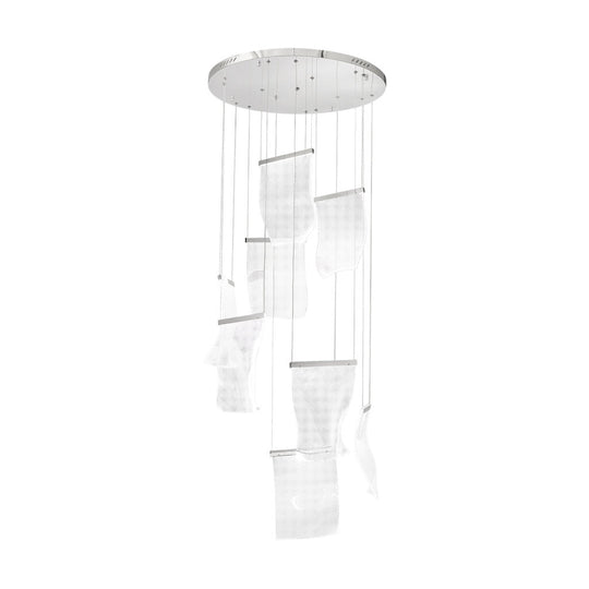 Lámpara colgante WAVE 40W, luz cálida 3000°K, 127V de Quor Lighting - Q10928-CH