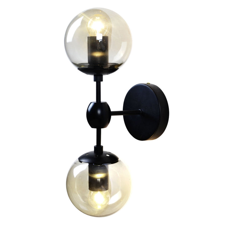 Luminario de muro MIRÓ, base E26, foco no incluido, 127V de Quor Lighting - Q16022-BK/AM
