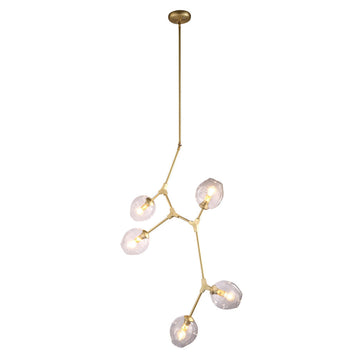 Lámpara colgante SAKURA, base E26, foco no incluido, 127V de Quor Lighting - Q16066-GD