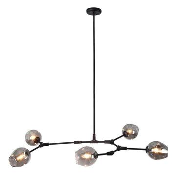 Lámpara colgante SAKURA, base E26, foco no incluido, 127V de Quor Lighting - Q16067-BK