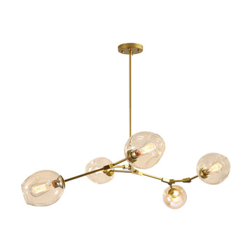 Lámpara colgante SAKURA, base E26, foco no incluido, 127V de Quor Lighting - Q16067-GD