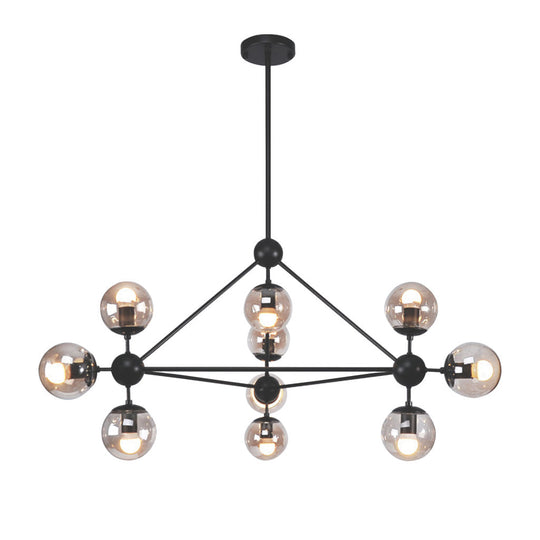 Lámpara colgante MIRÓ, base E26, foco no incluido, 127V de Quor Lighting - Q16081-BK/AM
