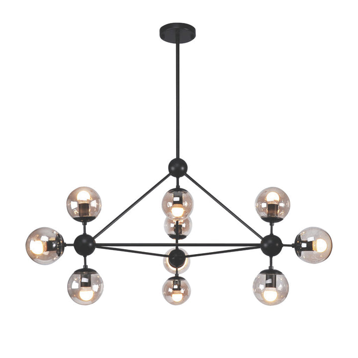Lámpara colgante MIRÓ, base E26, foco no incluido, 127V de Quor Lighting - Q16081-BK/AM