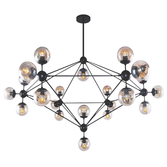 Lámpara colgante MIRÓ, base E26, foco no incluido, 127V de Quor Lighting - Q16083-BK/AM