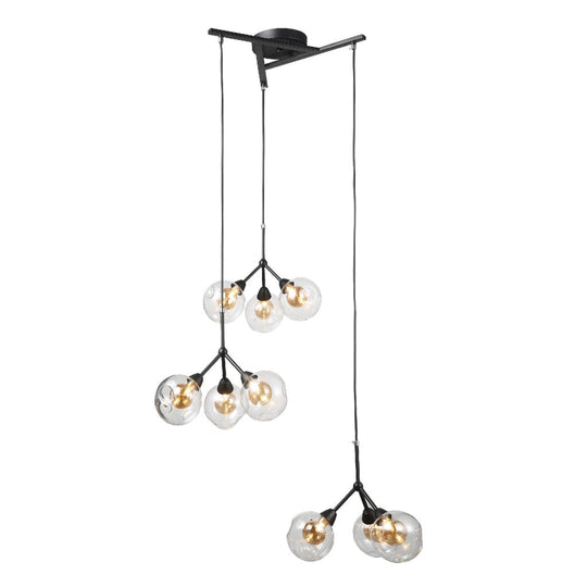 Lámpara colgante BRANCHE 9 luces, base G9, foco no incluido, 127V de Quor Lighting - Q16509-BK