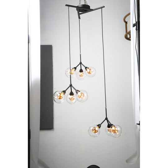 Lámpara colgante BRANCHE 9 luces, base G9, foco no incluido, 127V de Quor Lighting - Q16509-BK