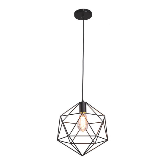 Lámpara colgante DALÍ, base E26, foco no incluido, 127V de Quor Lighting - Q17605-BK