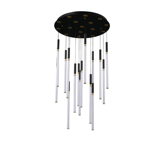 Lámpara colgante ASTOR 16 luces 82W, luz cálida 3000°K, 127V de Quor Lighting - Q20016-BG