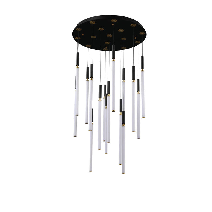 Lámpara colgante ASTOR 16 luces 82W, luz cálida 3000°K, 127V de Quor Lighting - Q20016-BG