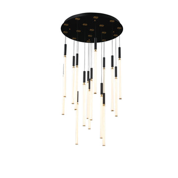 Lámpara colgante ASTOR 16 luces 82W, luz cálida 3000°K, 127V de Quor Lighting - Q20016-BG