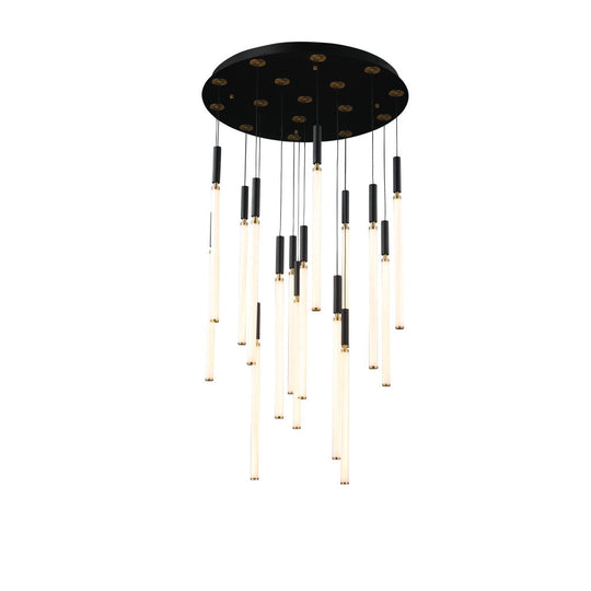 Lámpara colgante ASTOR 16 luces 82W, luz cálida 3000°K, 127V de Quor Lighting - Q20016-BG