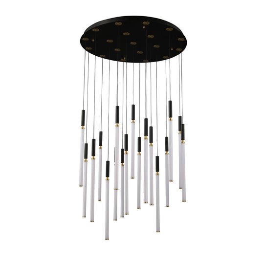 Lámpara colgante ASTOR 19 luces 97W, luz cálida 3000°K, 127V de Quor Lighting - Q20019-BG