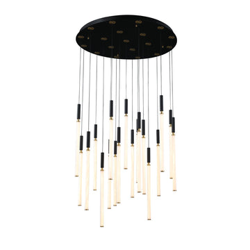 Lámpara colgante ASTOR 19 luces 97W, luz cálida 3000°K, 127V de Quor Lighting - Q20019-BG
