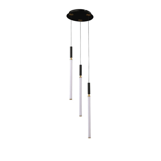 Lámpara colgante ASTOR 3 luces 15W, luz cálida 3000°K, 127V de Quor Lighting - Q20023-BG