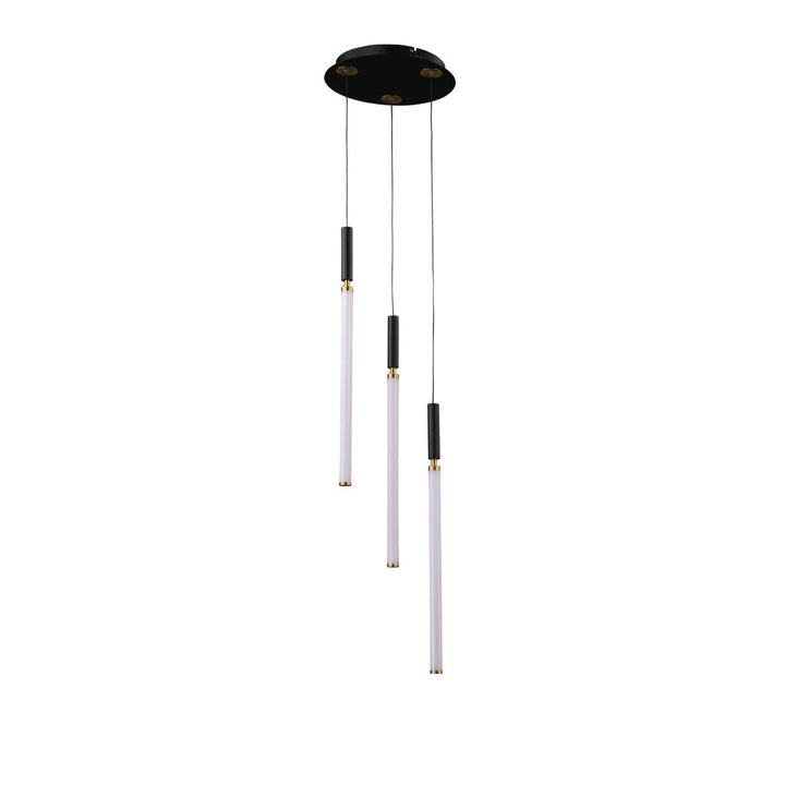Lámpara colgante ASTOR 3 luces 15W, luz cálida 3000°K, 127V de Quor Lighting - Q20023-BG