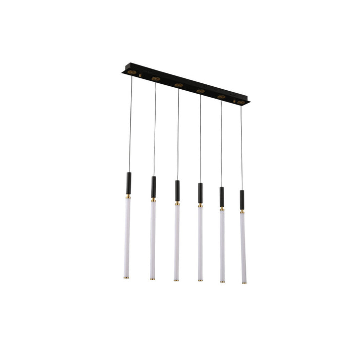 Lámpara colgante ASTOR 6 luces 31W, luz cálida 3000°K, 127V de Quor Lighting - Q20026-BG