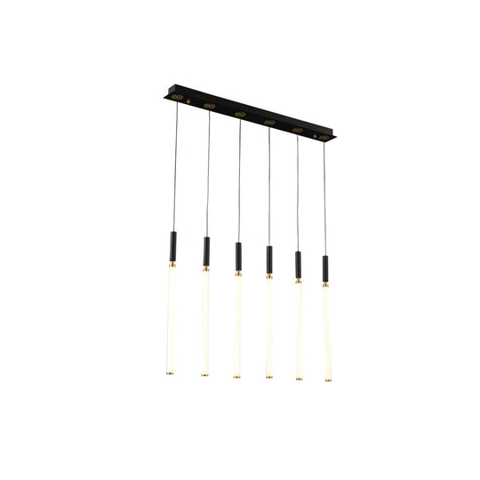Lámpara colgante ASTOR 6 luces 31W, luz cálida 3000°K, 127V de Quor Lighting - Q20026-BG