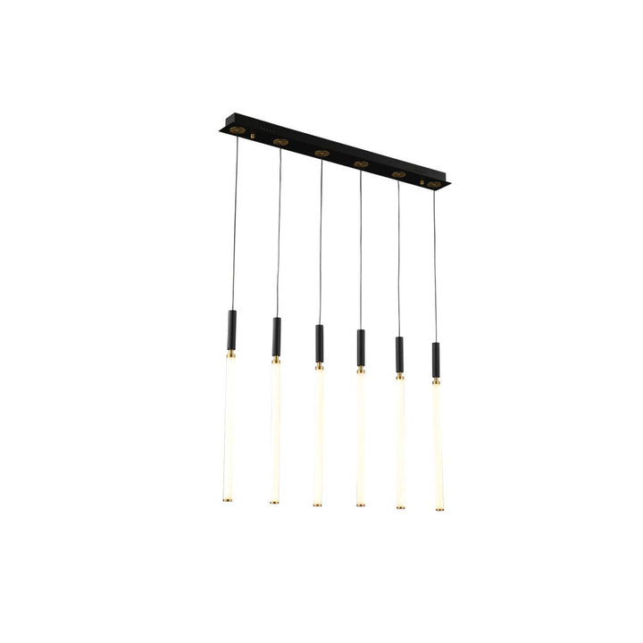 Lámpara colgante ASTOR 6 luces 31W, luz cálida 3000°K, 127V de Quor Lighting - Q20026-BG